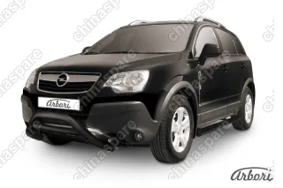 Кенгурятник d76 низкий Arbori черн. для Opel ANTARA 2006-2011