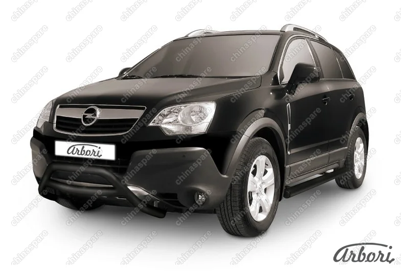 Кенгурятник d57 низкий Arbori черн. для Opel ANTARA 2006-2011
