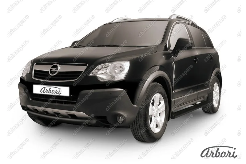 Защита переднего бампера d57 Arbori черн. для Opel ANTARA 2006-2011