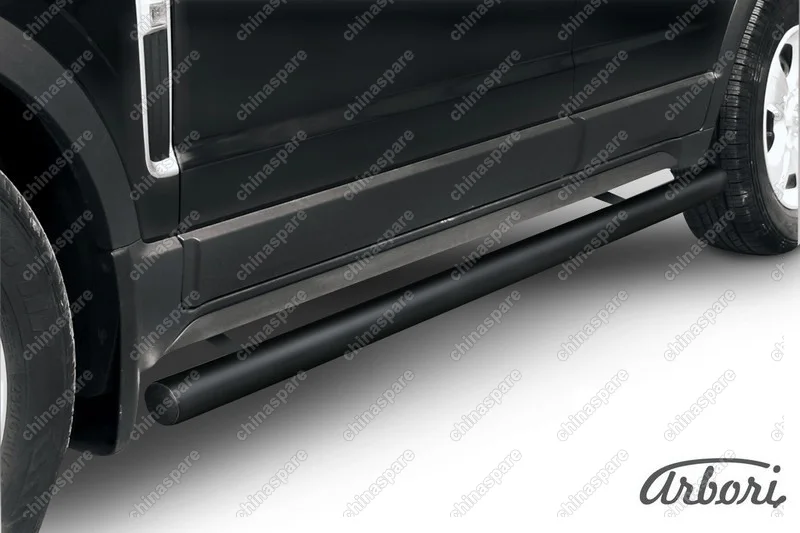 Защита порогов d76 труба Arbori черн. для Opel ANTARA 2006-2011