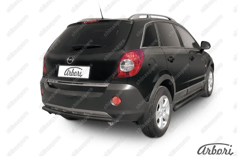 Защита заднего бампера d57 Arbori черн. для Opel ANTARA 2006-2011