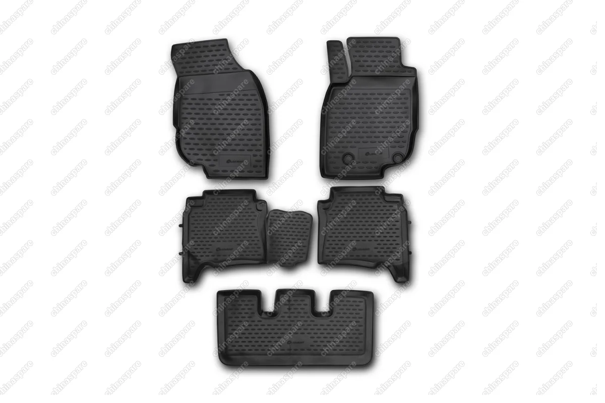 NLC48110210k Коврики в салон TOYOTA Fortuner, 01/2013-2017, левый руль, 5 шт. (полиуретан)