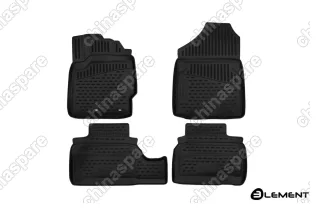 ELEMENT3D48138210k Коврики 3D в салон TOYOTA  Vitz (130), 2010-2016, сед., правый руль, 4 шт. (полиуретан)