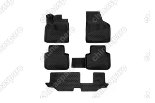 ELEMENT3D5158210k Коврики 3D в салон VOLKSWAGEN Teramont/Atlas, 2ой ряд - скамья, 2017->, передний правый пол авто с крепежами (2019-), кросс., (Европа), 5 шт.