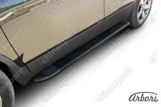 Комплект алюминиевых порогов Arbori Optima Black 1600 для Opel Mokka 2013-2016