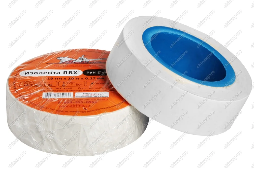 AIT-P-14 Изолента ПВХ, белая, 19 мм, 10 м