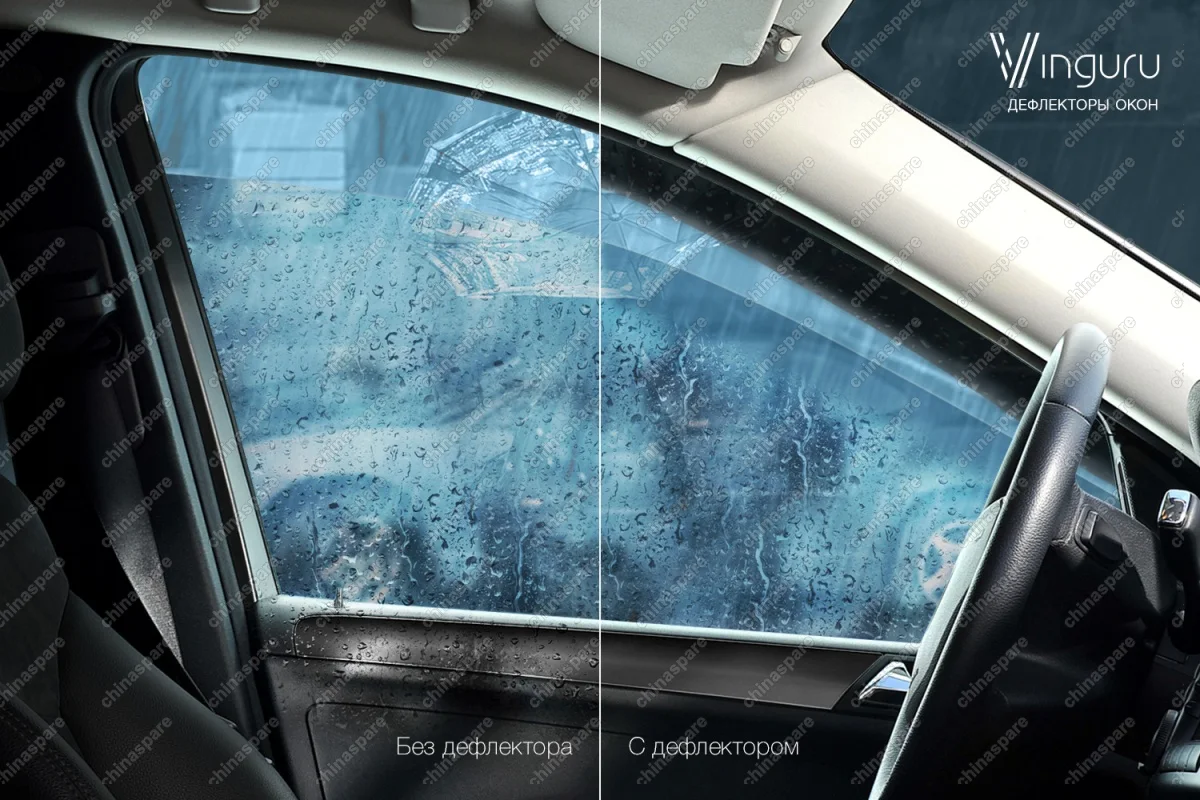AFV42203 Дефлекторы окон Vinguru Lexus RXII 2003-2009/Toyota Harrier II 2003-2014 крос накладные скотч к-т 4 шт., материал акрил