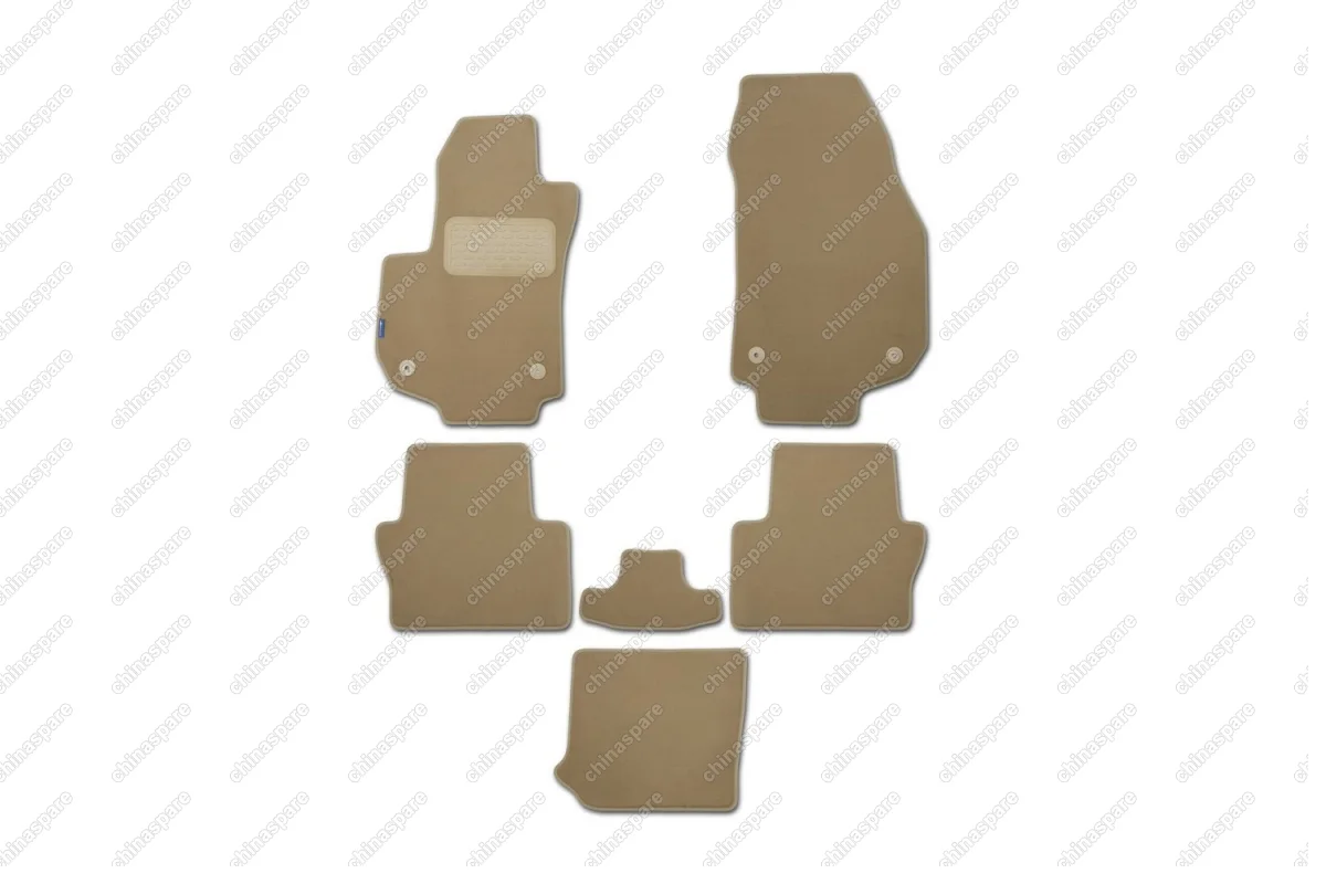 Коврики в салон OPEL  Zafira B 2005-> мв., 7 шт. (текстиль, бежевые)