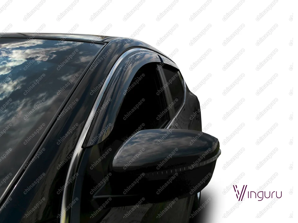 AFV48814 Дефлекторы окон Vinguru Nissan Qashqai 2014- крос накладные скотч к-т 4 шт., материал акрил