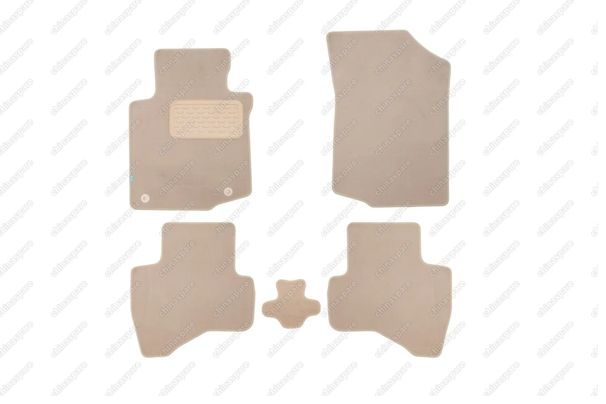 KLEVER04380722112kh Коврики в салон Klever Premium PEUGEOT 107 3D, 5D 2005->, хб., 5 шт. (текстиль, бежевые)