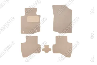 KLEVER04380722112kh Коврики в салон Klever Premium PEUGEOT 107 3D, 5D 2005->, хб., 5 шт. (текстиль, бежевые)