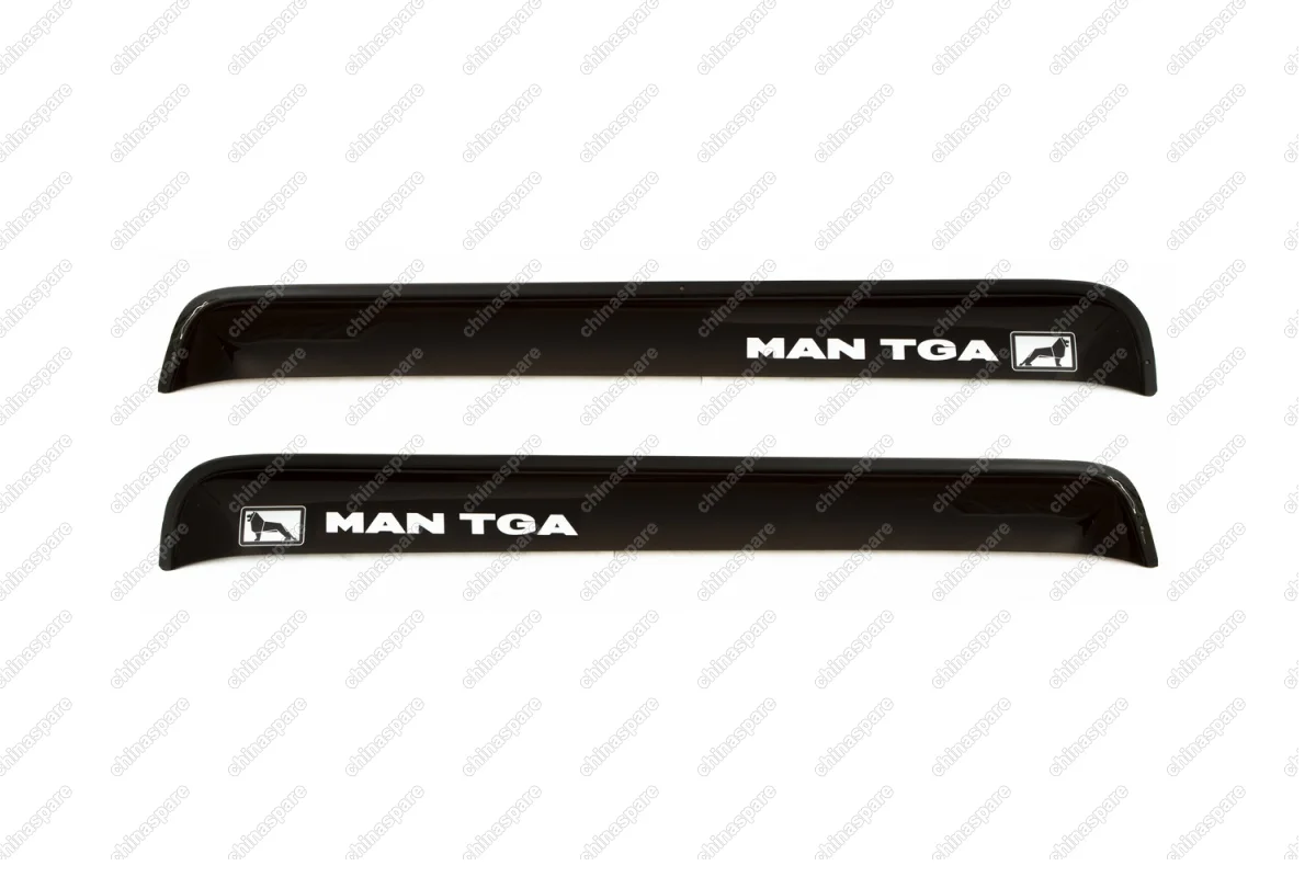 REINWV852 Дефлектор окон 2 шт. MAN TGA "прямой", накладной, скотч 3М, дымчатый