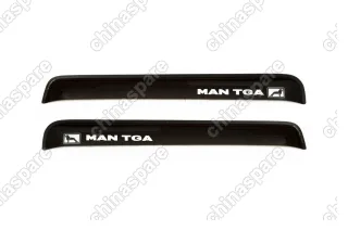 REINWV852 Дефлектор окон 2 шт. MAN TGA "прямой", накладной, скотч 3М, дымчатый