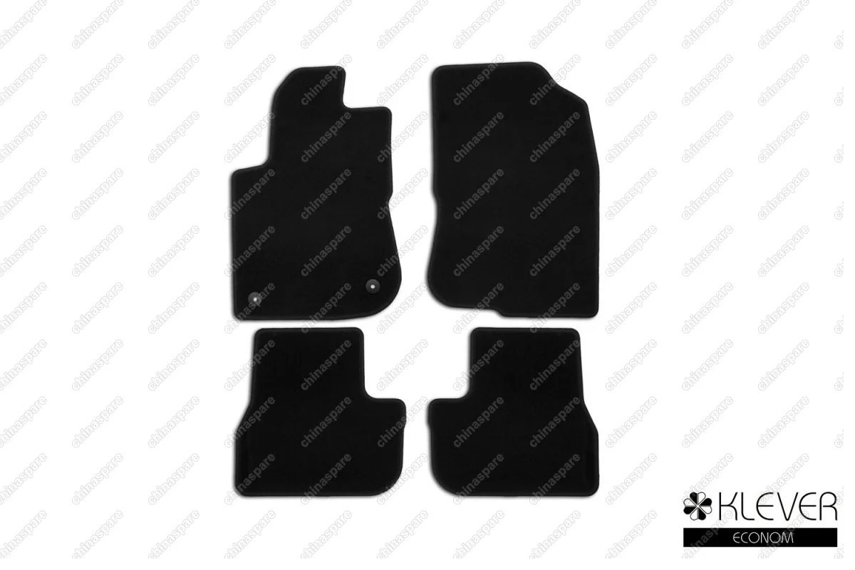 KLEVER01382401200k Коврики в салон Klever Econom PEUGEOT 2008 2014->, кросс, 4 шт. (текстиль)