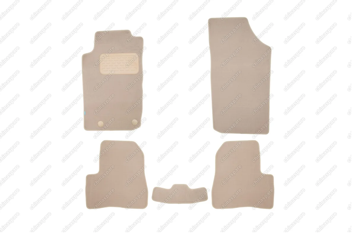 KLEVER04380122112kh Коврики в салон Klever Premium PEUGEOT 206 1998->, сед., хб., 5 шт. (текстиль, бежевые)