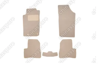 KLEVER04380122112kh Коврики в салон Klever Premium PEUGEOT 206 1998->, сед., хб., 5 шт. (текстиль, бежевые)