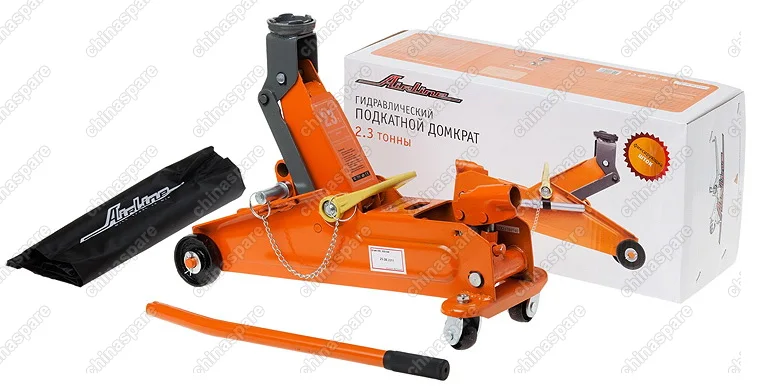 AJ-2.3F-350P Домкрат подкатной 2.3 тонны + шток для фиксации груза