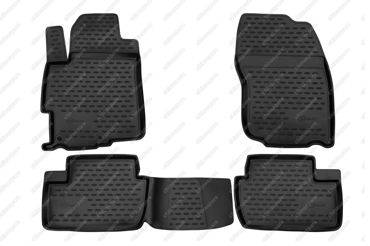 FORMAT3513210 Коврики в салон MITSUBISHI Lancer X 03/2007->, 4 шт. (ПУ, повышенная износостойкость)