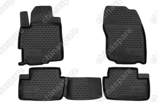 FORMAT3513210 Коврики в салон MITSUBISHI Lancer X 03/2007->, 4 шт. (ПУ, повышенная износостойкость)