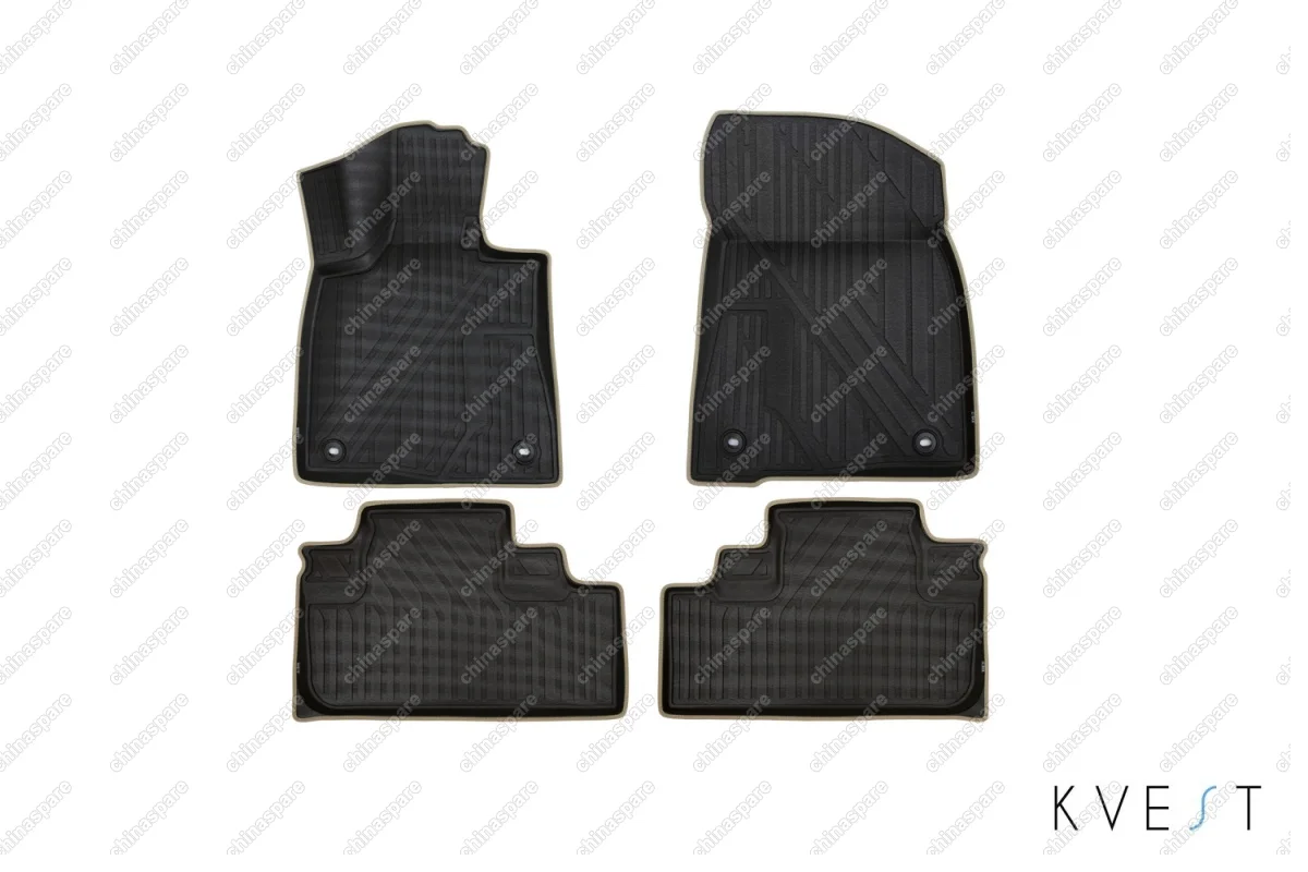 KVESTLEX00001K2 Коврики KVEST 3D в салон LEXUS RX, 2015->, 4 шт. (полистар, черный, бежевый)