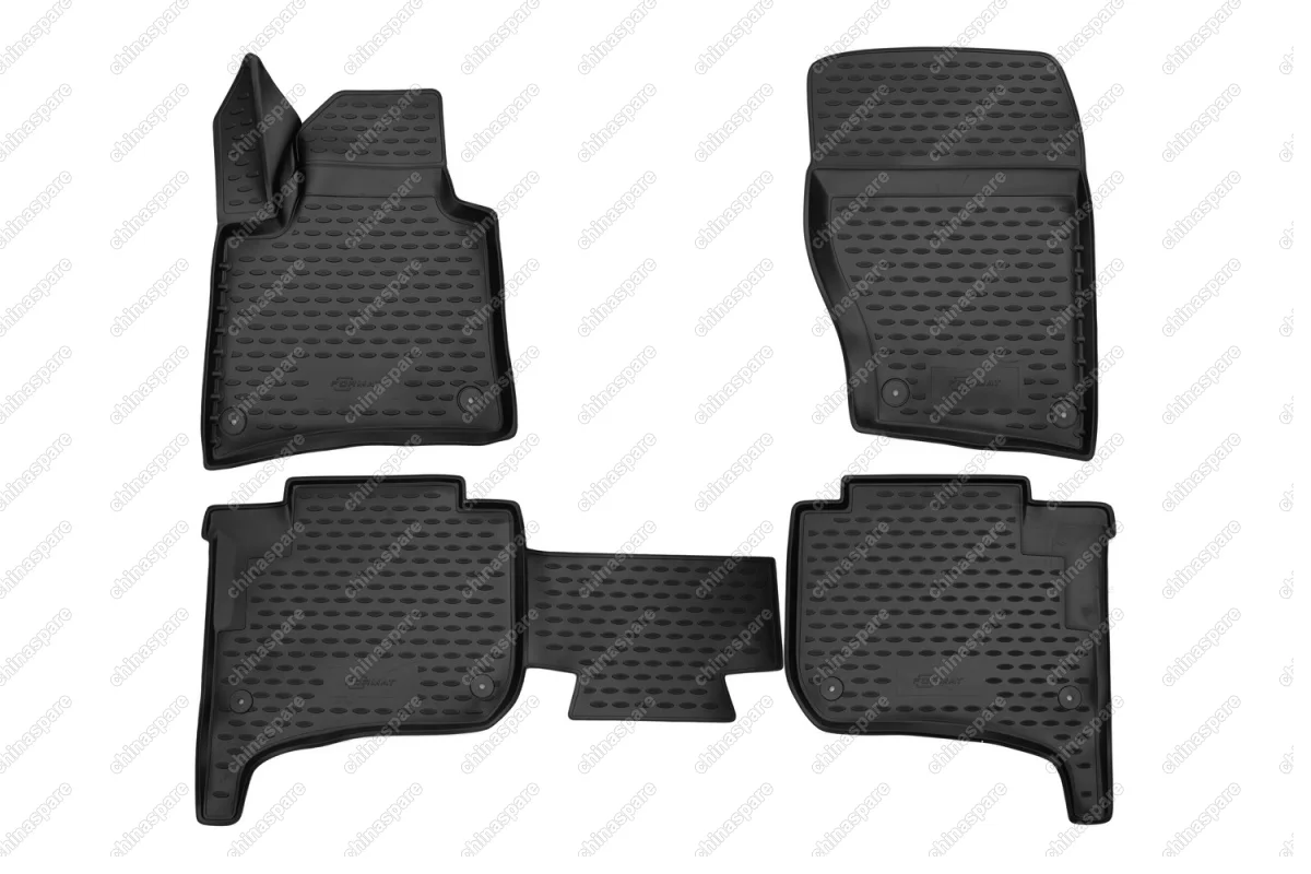 FORMAT3D5131210k Коврики 3D в салон VW Touareg II 2010-2015, 2015-03/2018, 2-х зонный климат-контроль, 4 шт. (ПУ, повышенная износостойкость)