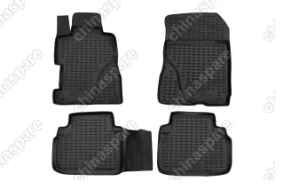 FORMAT1809210k Коврики в салон HONDA Civic 4D 2006->, 4 шт. (ПУ, повышенная износостойкость)