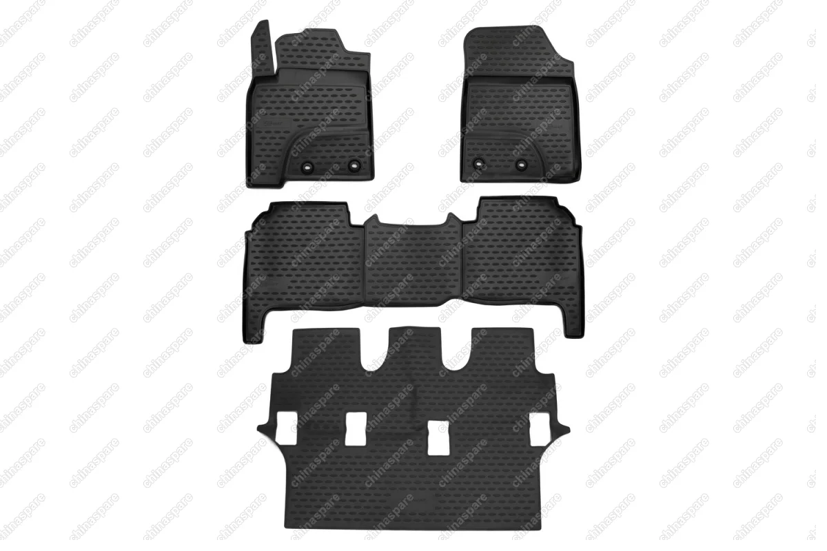 FORMAT4853210k Коврики в салон TOYOTA Land Cruiser 200, 2012-2015, 4 шт. (ПУ, повышенная износостойкость)