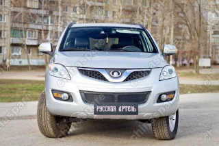 Защитная сетка решетки переднего бампера Русская Артель Great Wall Hover H5 2011-2016