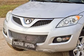 Защитная сетка решетки переднего бампера Русская Артель Great Wall Hover H5 2011-2016