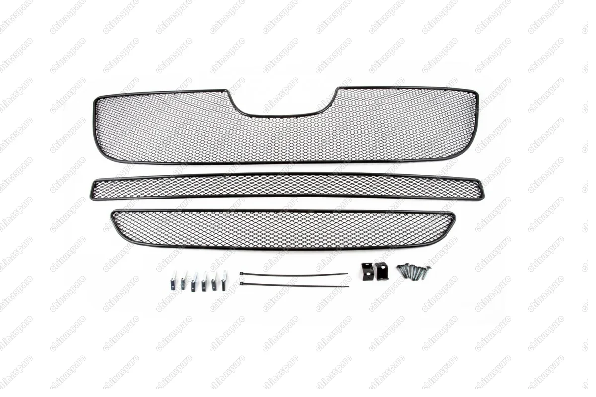 1410114151 Сетка на бампер внешняя для PEUGEOT Boxer 2007-2014, 3 шт., черн., 15 мм