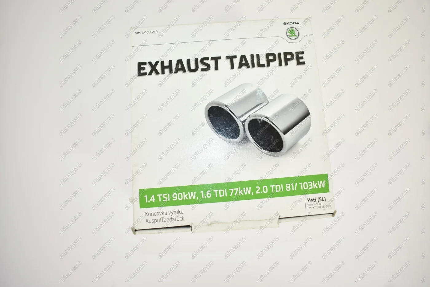 Насадка на глушитель (1.4TSI/1.6TDI/2.0TDI) Skoda Volkswagen Tiguan 2 Audi A5 A4 DIA60