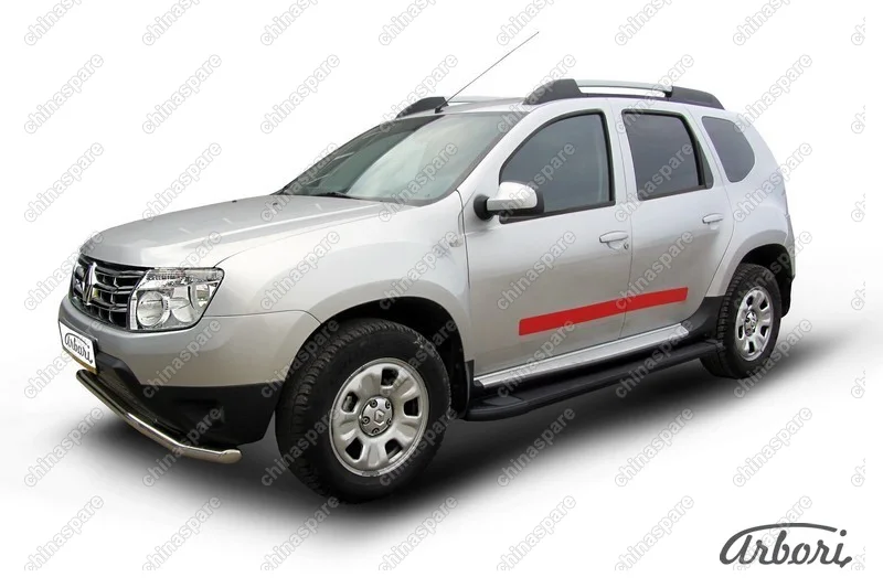 AFZDAALRD01 Комплект алюминиевых порогов Arbori Optima Black 1800 для RENAULT Duster 2010-2015