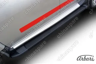 AFZDAALRD01 Комплект алюминиевых порогов Arbori Optima Black 1800 для RENAULT Duster 2010-2015