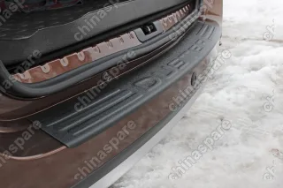 NRD025702 Накладка на задний бампер Вариант 2 для RENAULT Duster 2010-2014, шагрень