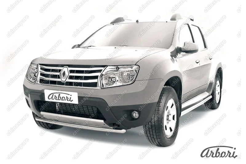 AFZDARD05 Защита переднего бампера d42 Arbori нерж. сталь для RENAULT Duster 2010-2015