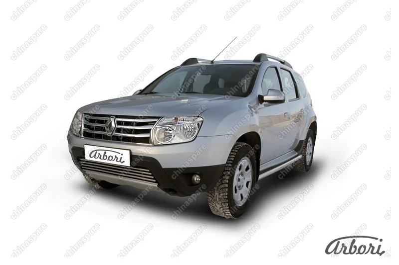 AFZDARD06 Защита порогов d57 труба Arbori нерж. сталь для RENAULT Duster 2010-2015