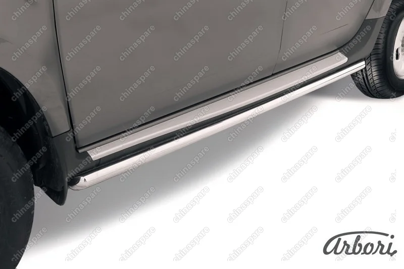 AFZDARD07 Защита порогов d42 труба Arbori нерж. сталь для RENAULT Duster 2010-2015