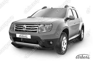 AFZDARD03B Защита переднего d57 бампера Arbori черн. для RENAULT Duster 2010-2015