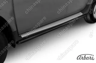 AFZDARD07B Защита порогов d42 труба Arbori черн. для RENAULT Duster 2010-2015