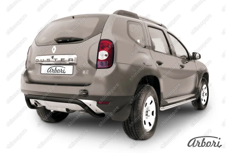 AFZDARD08B Защита заднего бампера d57 "скоба" Arbori черн. для RENAULT Duster 2010-2015