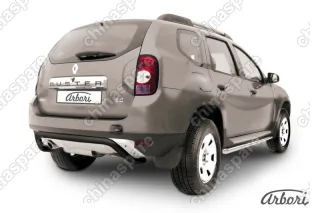 AFZDARD08B Защита заднего бампера d57 "скоба" Arbori черн. для RENAULT Duster 2010-2015