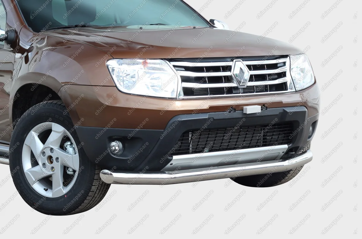 RDUS481437 Защита переднего бампера труба d76, Renault Duster 2012->, RDUS.48.1437