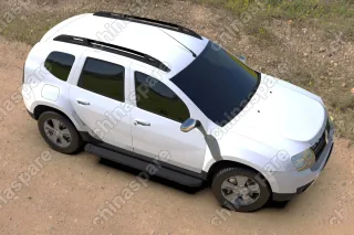 AFZDAALRD1501 Комплект алюминиевых порогов Arbori Optima Black 1800 для RENAULT Duster 2015-нв