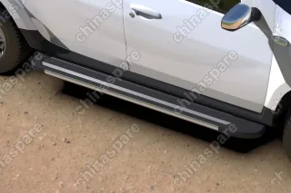 AFZDAALRD1503 Комплект алюминиевых порогов Arbori Luxe Black 1800 для RENAULT Duster 2015-нв