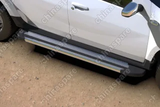 AFZDAALRD1504 Комплект алюминиевых порогов Arbori Luxe Silver 1800 для RENAULT Duster 2015-нв