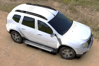 AFZDAALRD1505 Комплект алюминиевых порогов Arbori Standart Silver 1800 для RENAULT Duster 2015-нв