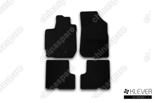 KLEVER01413301200k Коврики в салон Klever Econom RENAULT Duster 2WD/4WD, 2015->, кросс., с ручкой для дистанционного открытия лючка бензобака, 4 шт (текстиль)