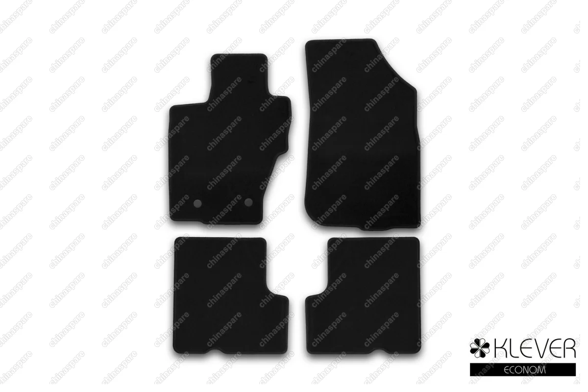 KVR01413201200k Коврики в салон Klever Econom RENAULT Duster 2WD/4WD 2015->, кросс., без ручки для дистанционного открытия лючка бензобака, 5 шт (текстиль)