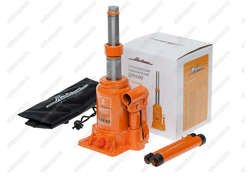 AJ-TB-02 Домкрат бутылочный телескопический 2 тонны