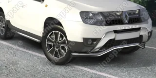 AFZDARD1501 Защита переднего d57 бампера "волна" Arbori нерж. сталь для RENAULT Duster 2015-нв